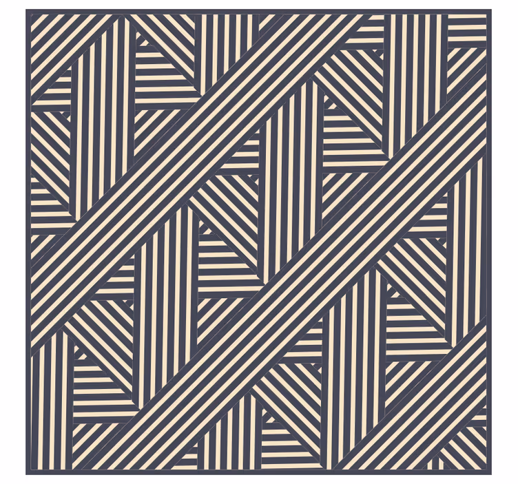 Tenda a rullo per ufficio tappeto vinile righe blu beige - TenStickers
