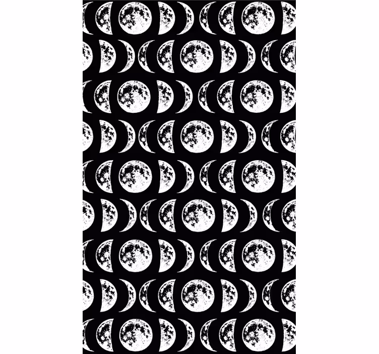 Tenda a rullo per ufficio fasi della luna - TenStickers