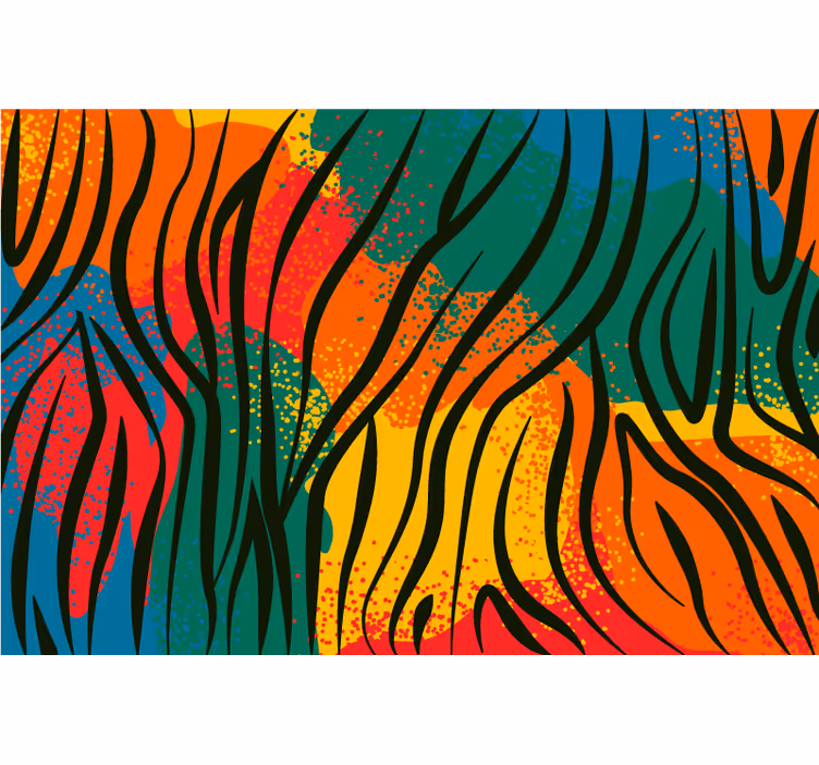 Tenda a rullo camera da letto stampa animali africani - TenStickers