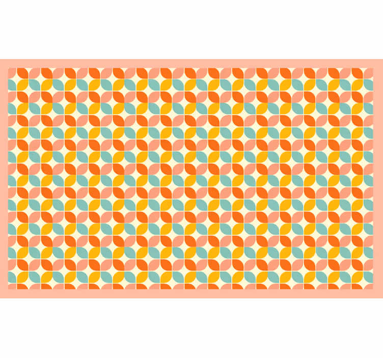 Tenda a rullo camera da letto quadrati multicolori - TenStickers