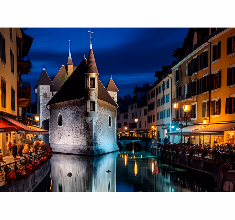 Tenda a rullo soggiorno città di annecy - TenStickers