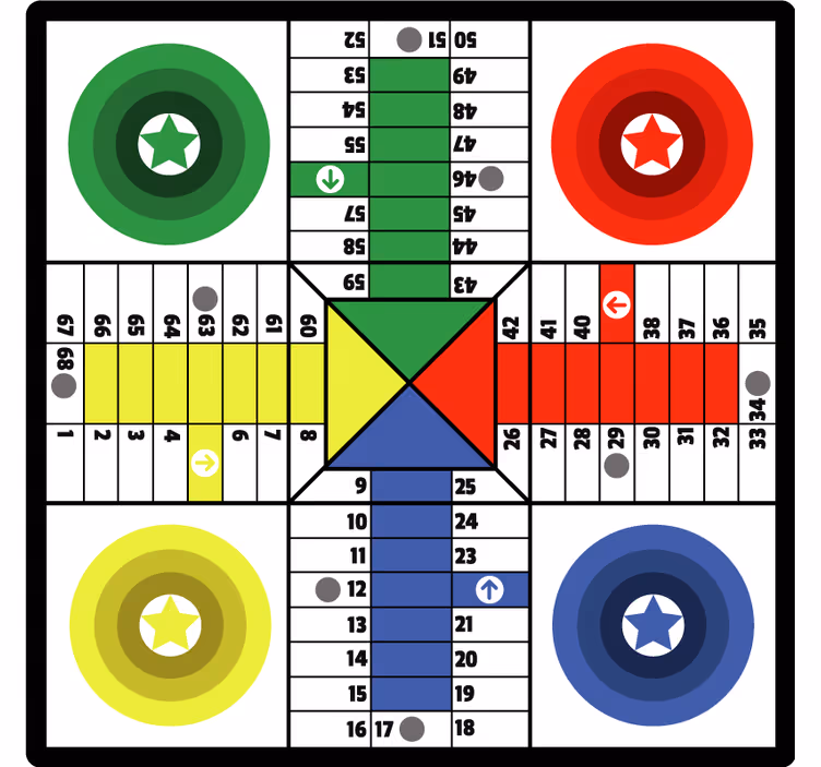 Tenda a rullo cameretta parchis a casa - TenStickers