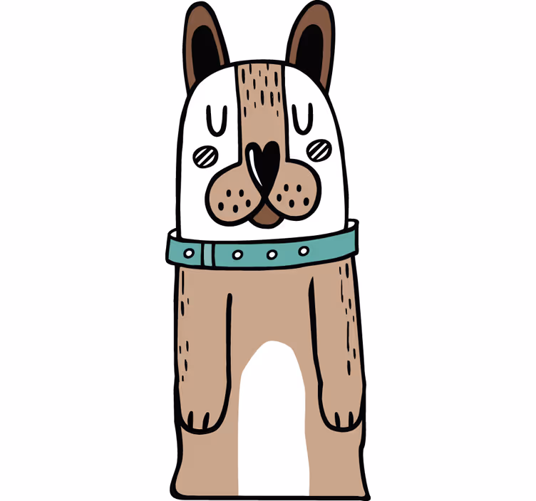 Tenda a rullo cameretta adesivo porta cane - TenStickers