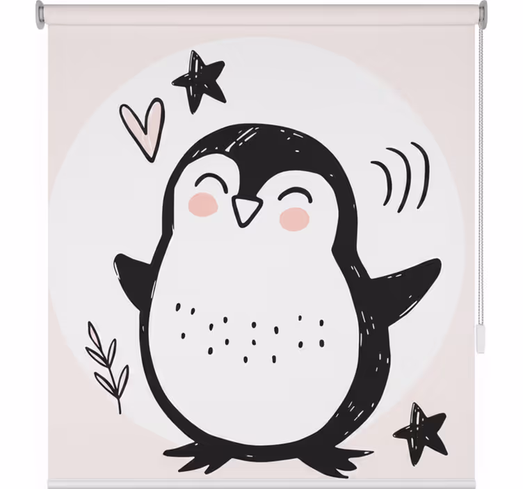 Tenda a rullo cameretta disegno di pinguino baby - TenStickers