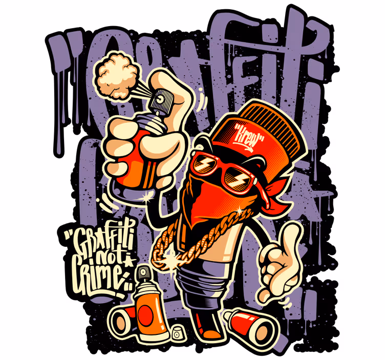 Tenda a rullo camera ragazzi arte street graffiti - TenStickers