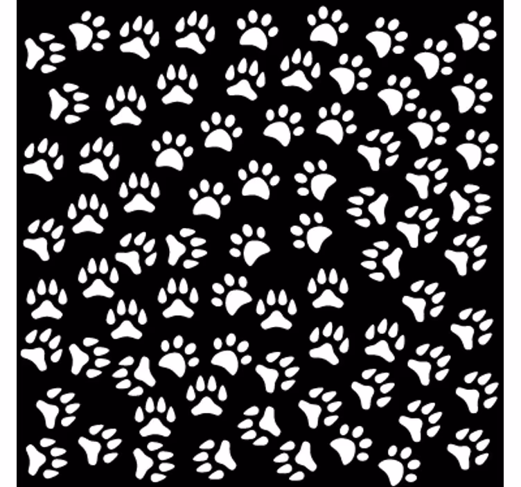 Tenda a rullo camera ragazzi con impronte animali - TenStickers