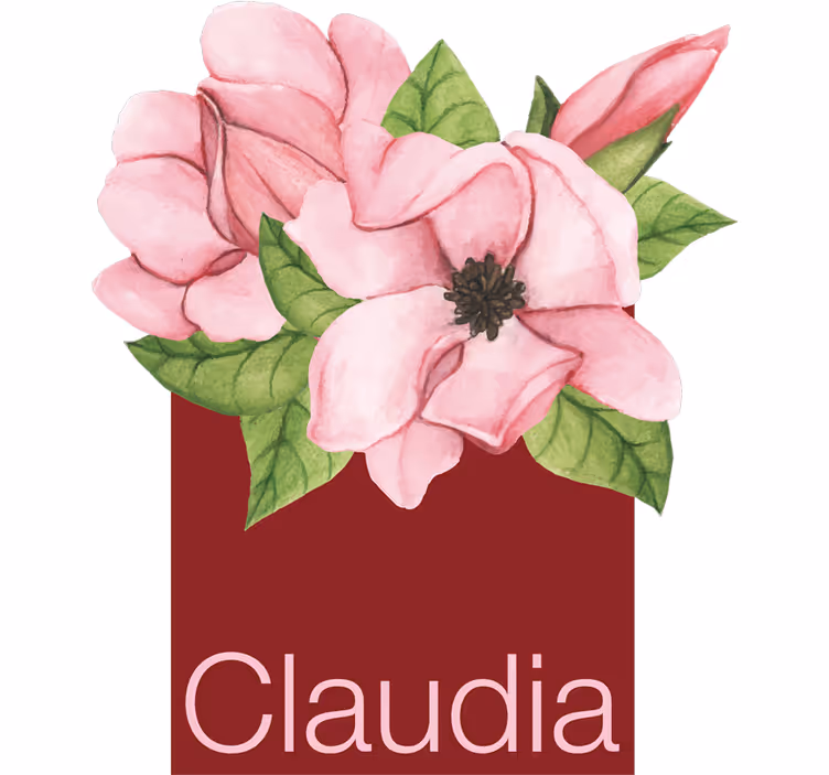 Tenda a rullo camera ragazzi magnolia con nome - TenStickers