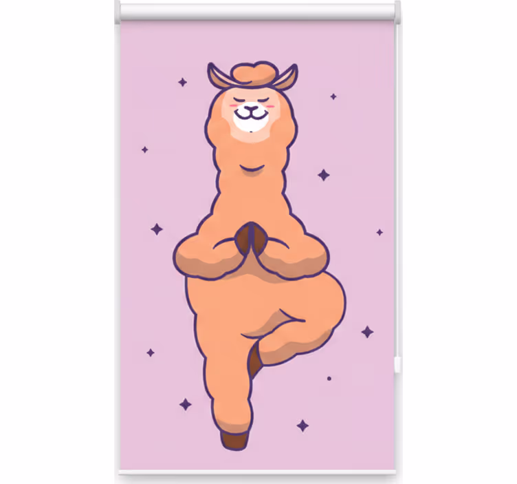 Tenda a rullo camera ragazzi llama fitness - TenStickers