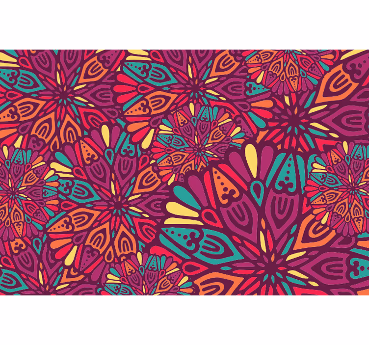 Tenda a rullo camera ragazzi mandala rosa - TenStickers