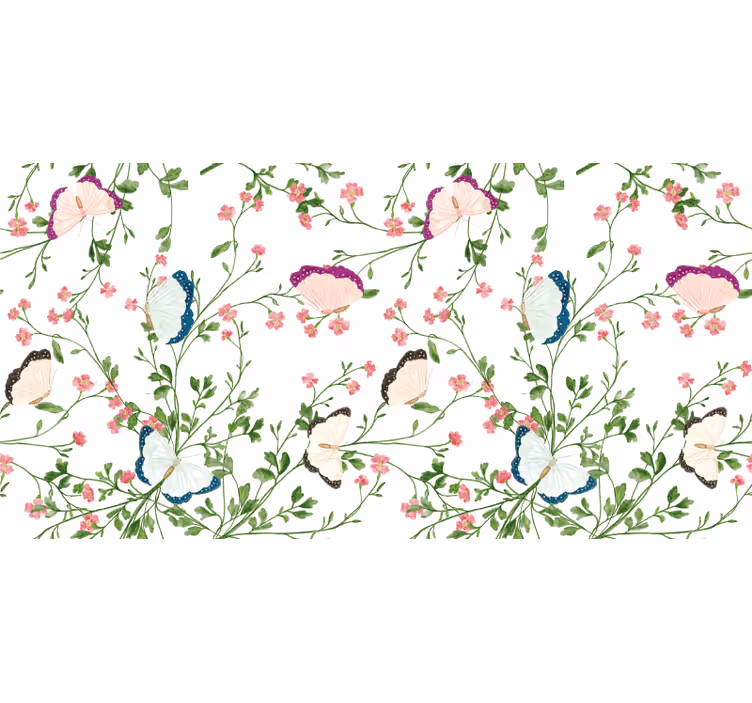 Tenda a rullo bianca acquerello fantasy - TenStickers