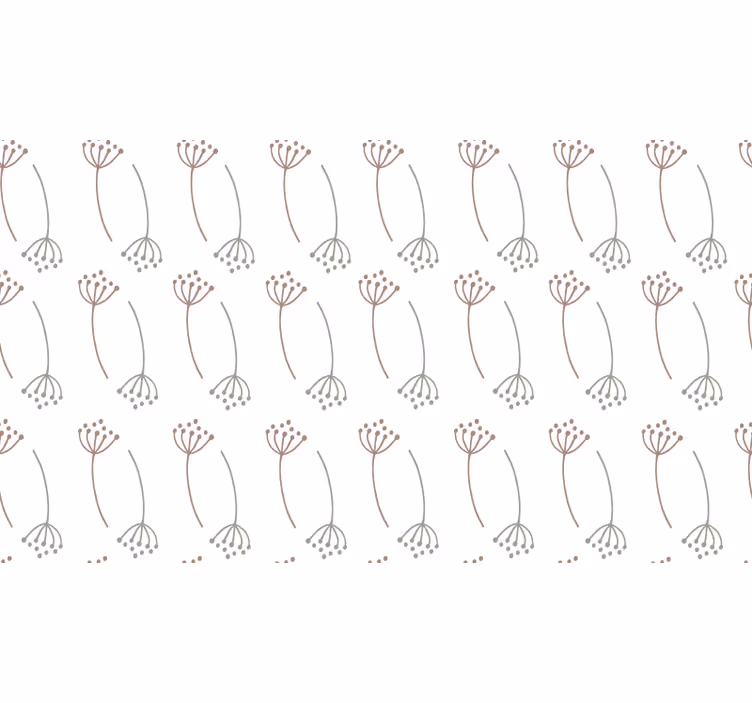 Tenda a rullo bianca design dandelioni pastello - TenStickers