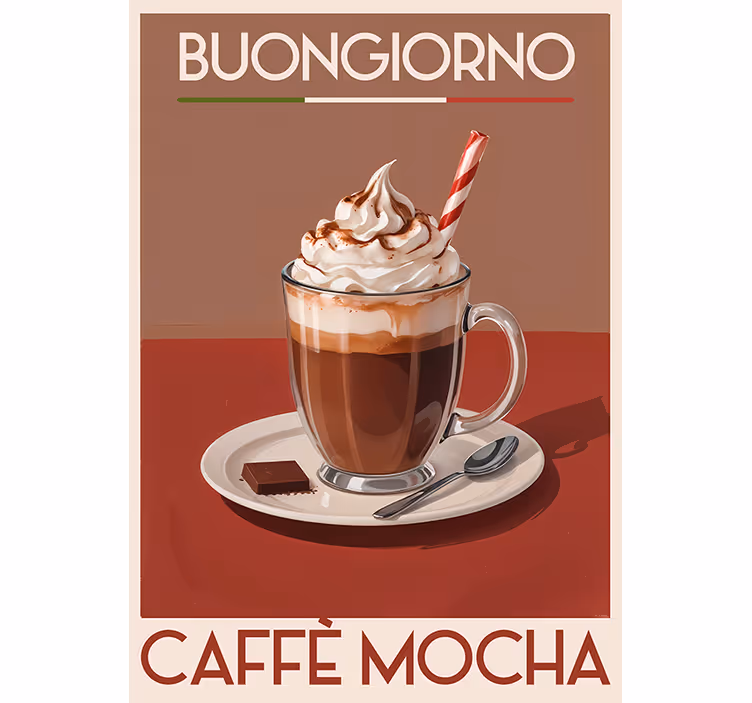 Tenda a rullo vintage caffè "mocha" - TenStickers