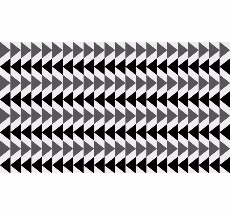 Tenda a rullo nera triangoli grigi nordici invertiti - TenStickers