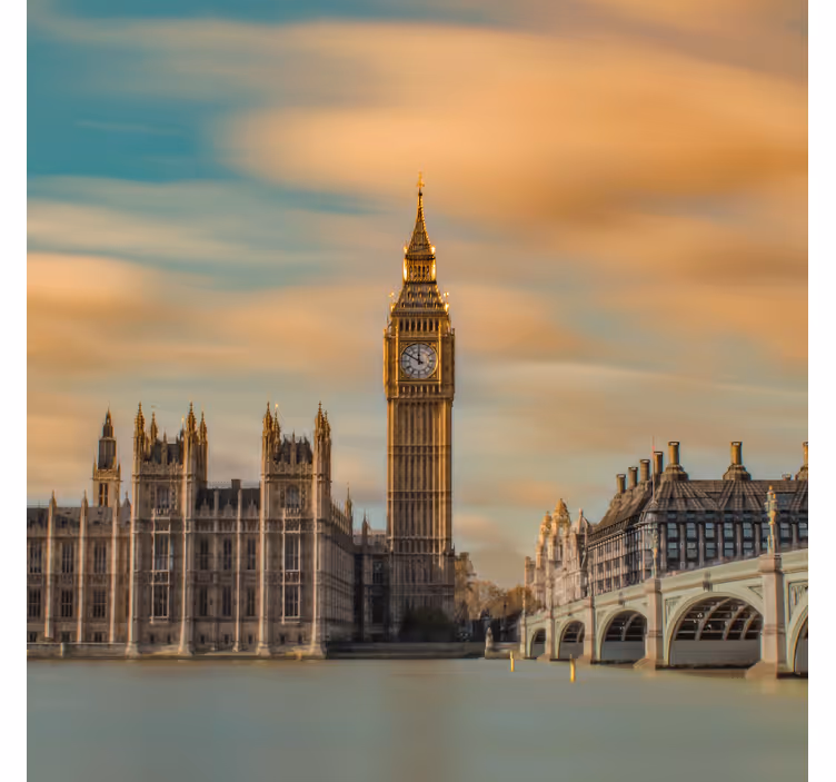 Tenda a rullo per ufficio fotografia moderna big ben - TenStickers