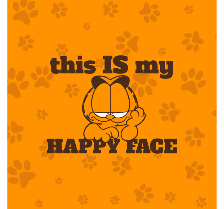 Tenda a rullo per ufficio questo è il mio volto felice - TenStickers