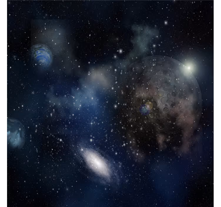Tenda a rullo per ufficio vista spaziale e planetaria - TenStickers