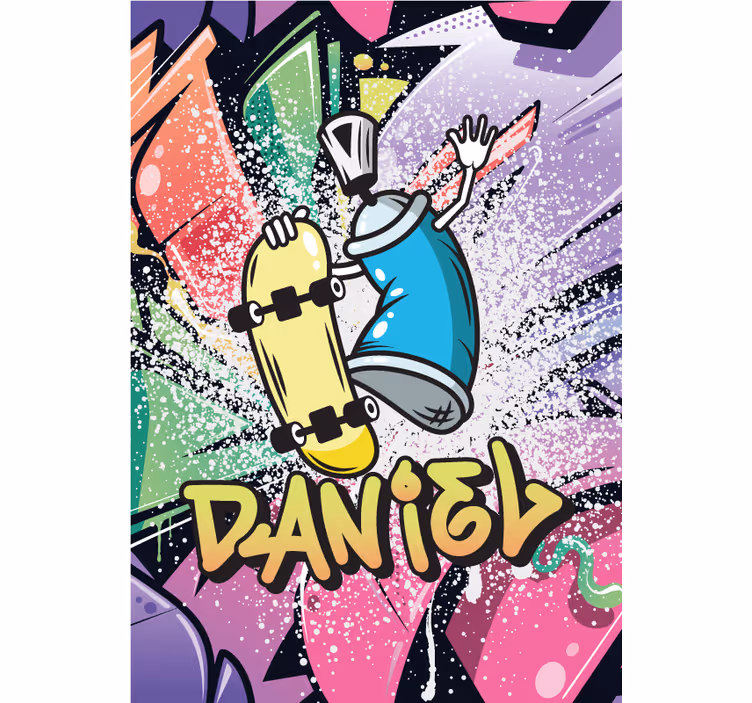 Tenda a rullo camera ragazzi poster grafitti personalizzato - TenStickers