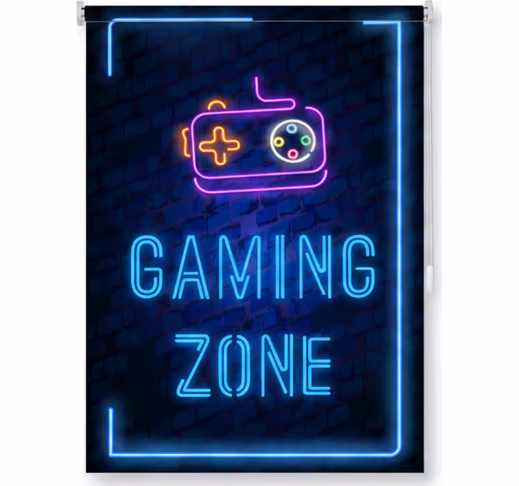 Tenda a rullo camera ragazzi zona gaming - TenStickers