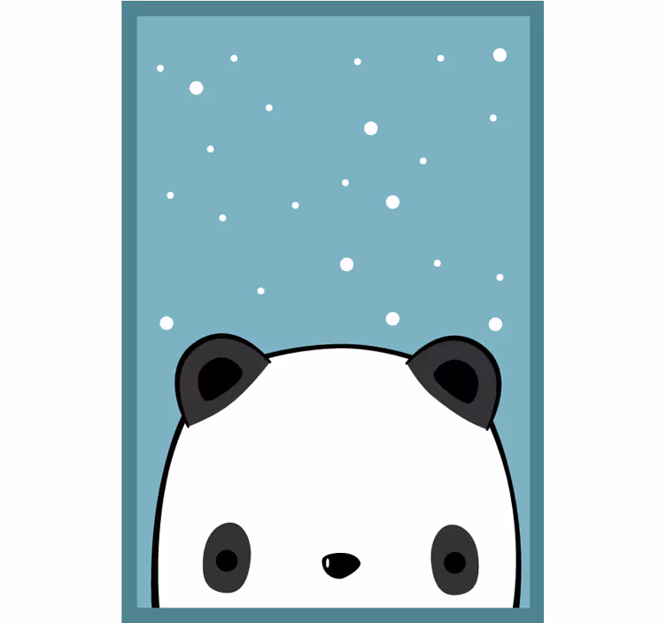 Tenda a rullo divertente panda carino - TenStickers