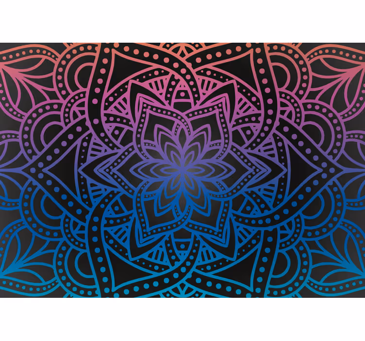Tenda a rullo zen intricate mandala - TenStickers