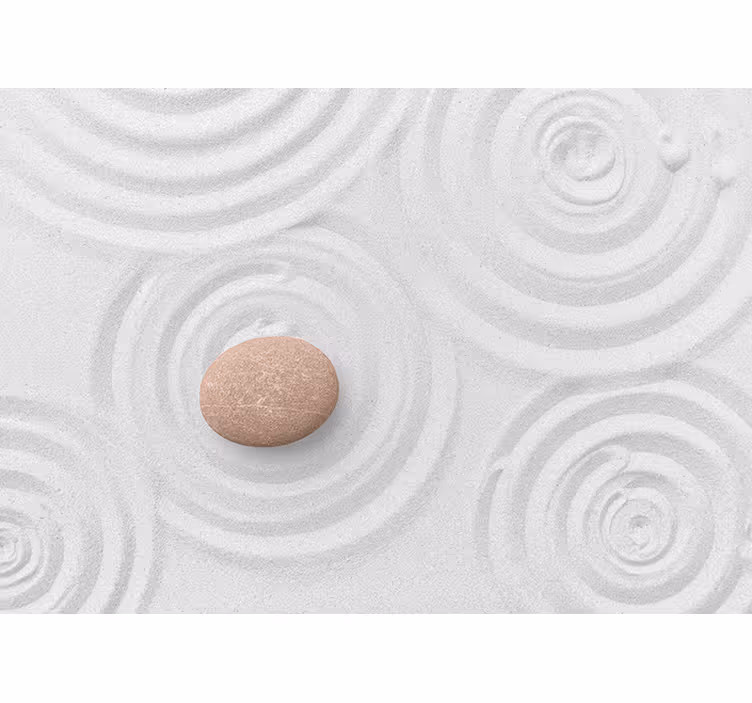 Tenda a rullo zen carta da parati - una goccia nella sabbia - TenStickers