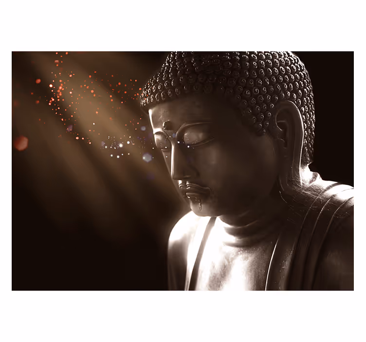 Tenda a rullo zen ritratto di buddha serene - TenStickers