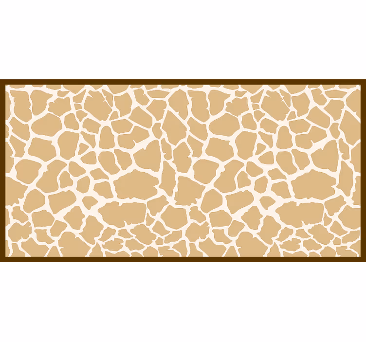 Tenda a rullo marrone stampa giraffa - TenStickers
