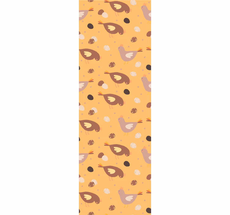 Tenda a rullo arancione motivo pulcino arancione - TenStickers