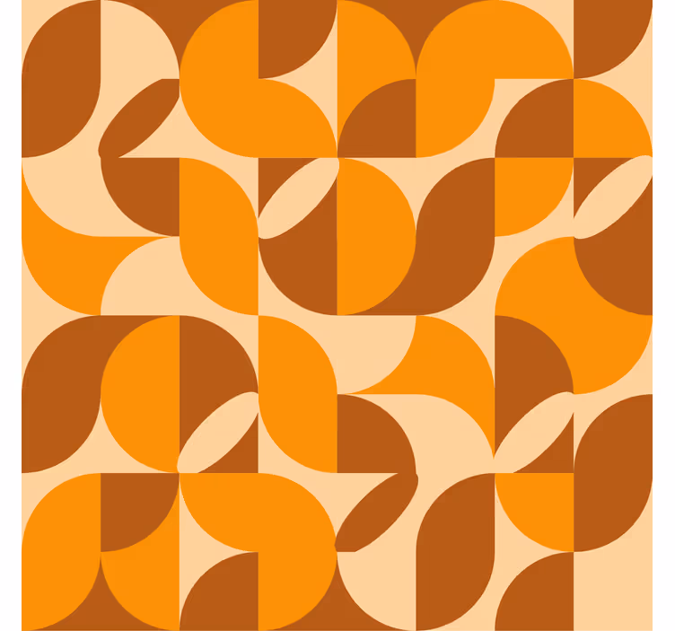 Tenda a rullo arancione retro - TenStickers