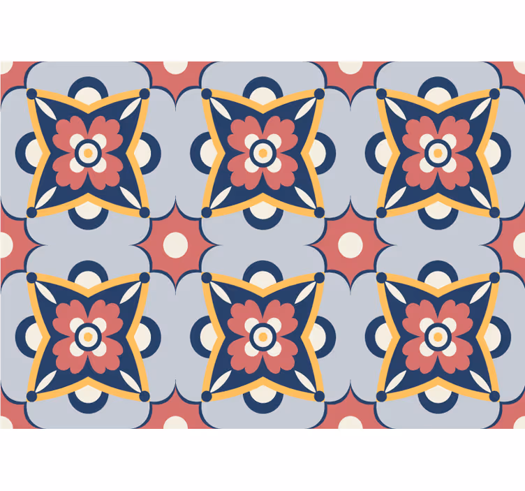 Tenda a rullo esterni design colorato del sud - TenStickers
