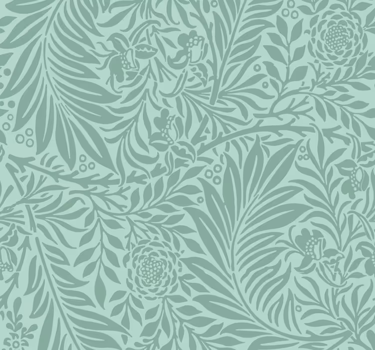 Tenda a rullo esterni motivo vintage verde menta - TenStickers
