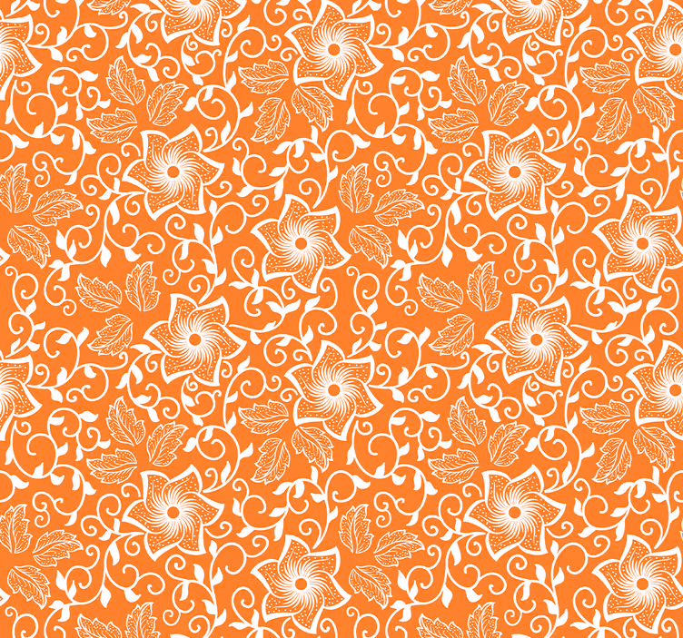Tenda a rullo esterni fiori paisley - TenStickers