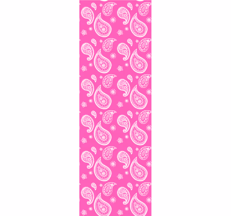 Tenda a rullo camera ragazzi rosa intenso paisley - TenStickers