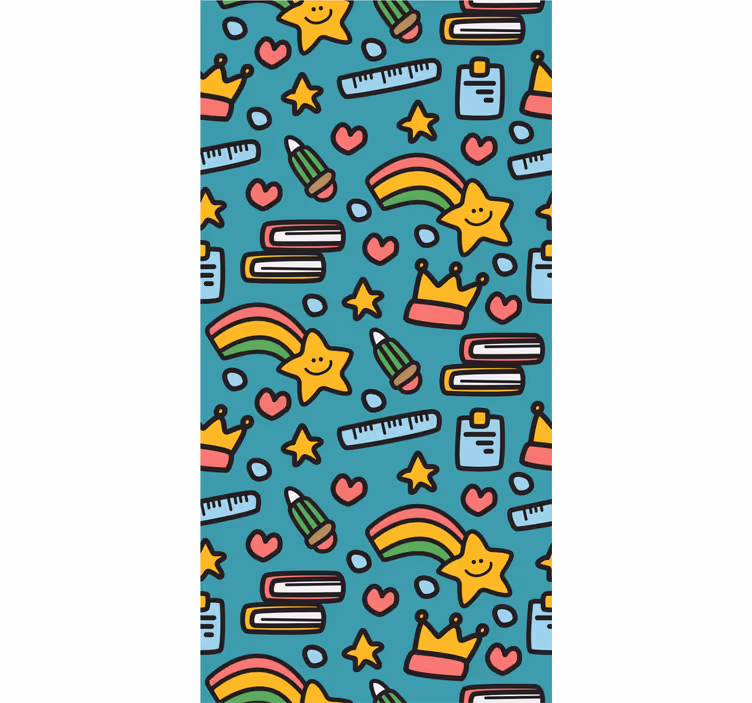 Tenda a rullo camera ragazzi motivo kawaii bambini - TenStickers