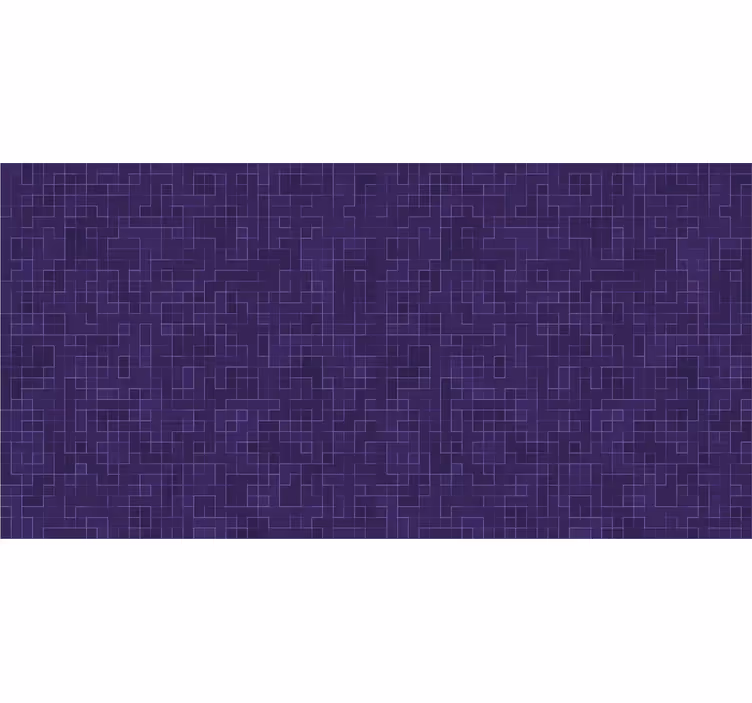 Tenda a rullo bagno mosaico astratto viola - TenStickers