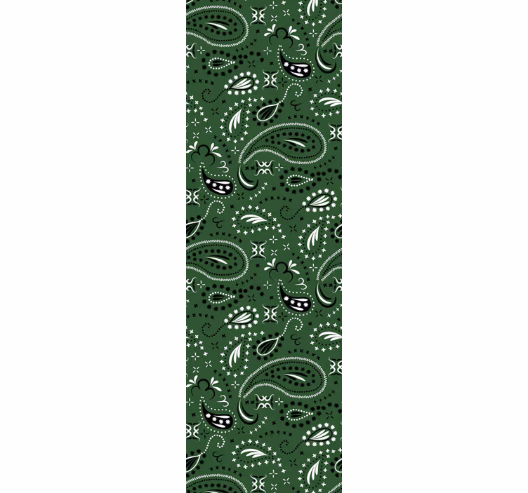 Tenda a rullo classica paisley teal - TenStickers