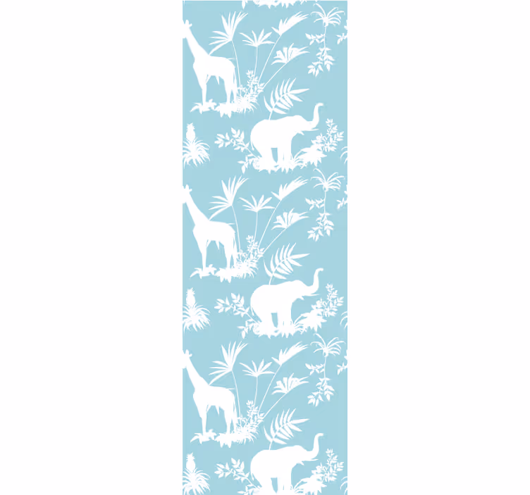 Tenda a rullo classica motivo vintage jungle toile - TenStickers