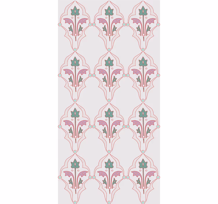 Tenda a rullo classica design floreale formale - TenStickers