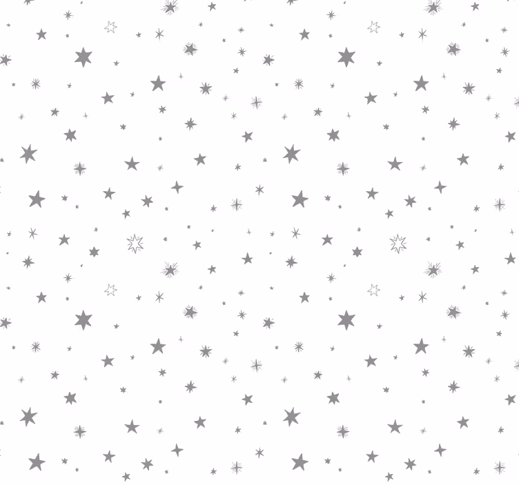 Tenda a rullo neonati sfondo grigio con stelle bianche - TenStickers