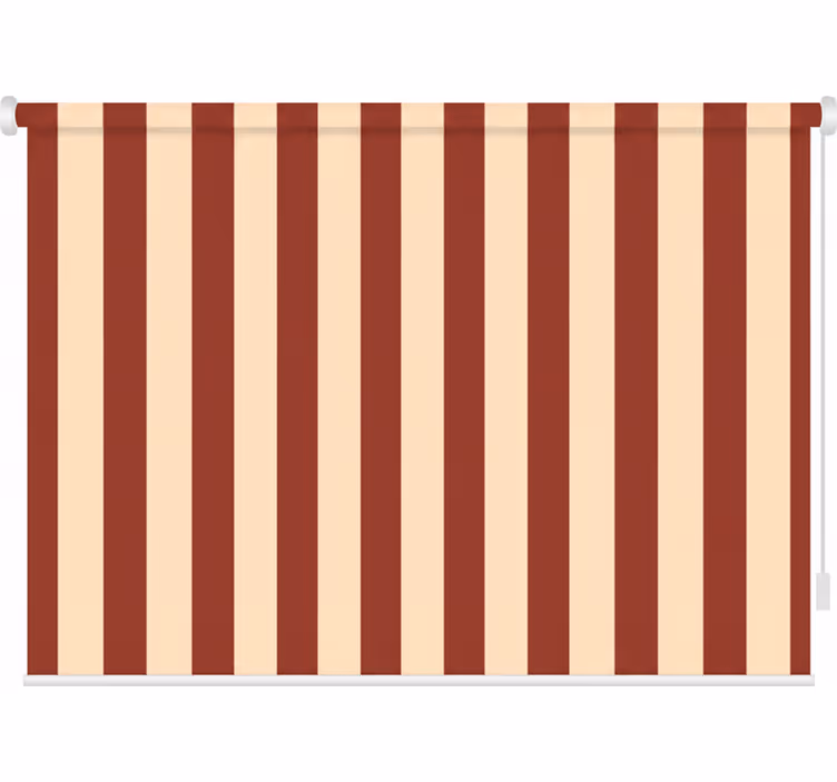 Tenda a rullo corridoio tonalità rosso e beige - TenStickers