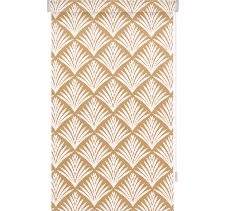 Tenda a rullo corridoio foglie d'oro stile decorativo - TenStickers