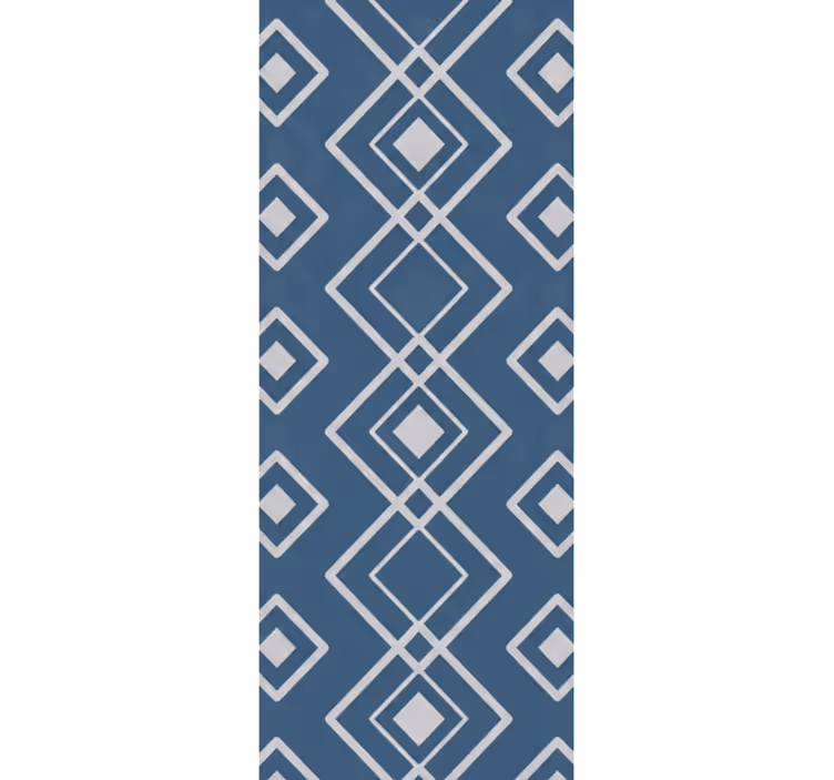 Tenda a rullo corridoio geometrico navy superfresco easy - TenStickers