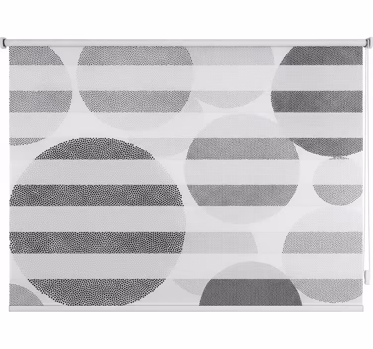 Tenda a rullo bagno cerchio di luce - TenStickers