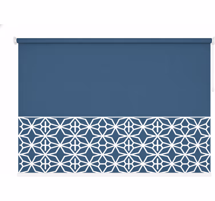 Tenda a rullo blu bordo chiaro inferiore - TenStickers