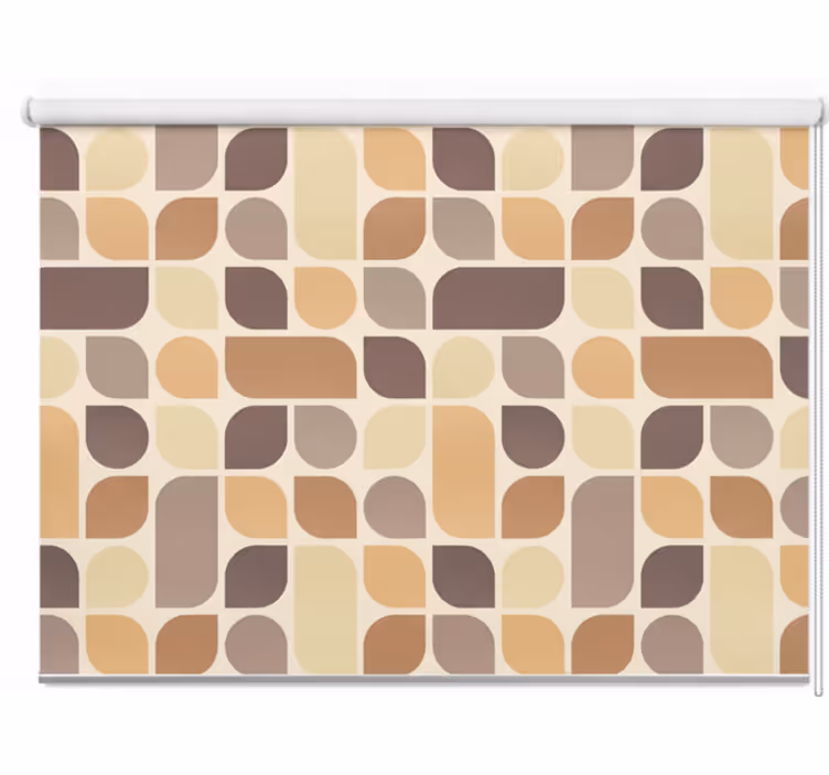 Tenda a rullo balcone colori retro motivi - TenStickers