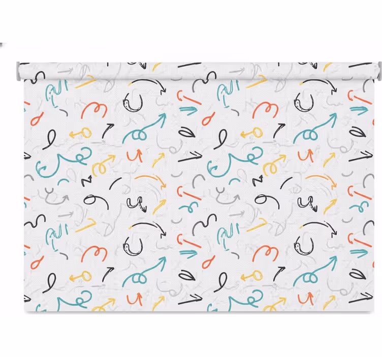 Tenda a rullo camera ragazzi freccia colorata divertente - TenStickers