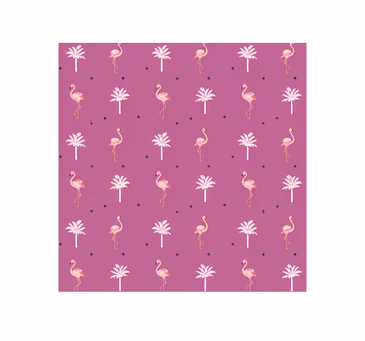 Tenda a rullo rosa motivo fenicottero vivace - TenStickers