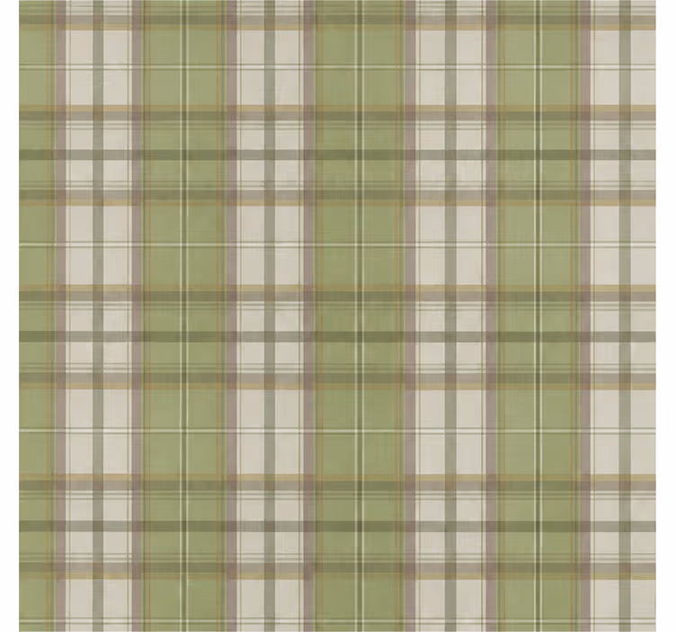 Tenda a rullo verde motivo tartan scozzese - TenStickers