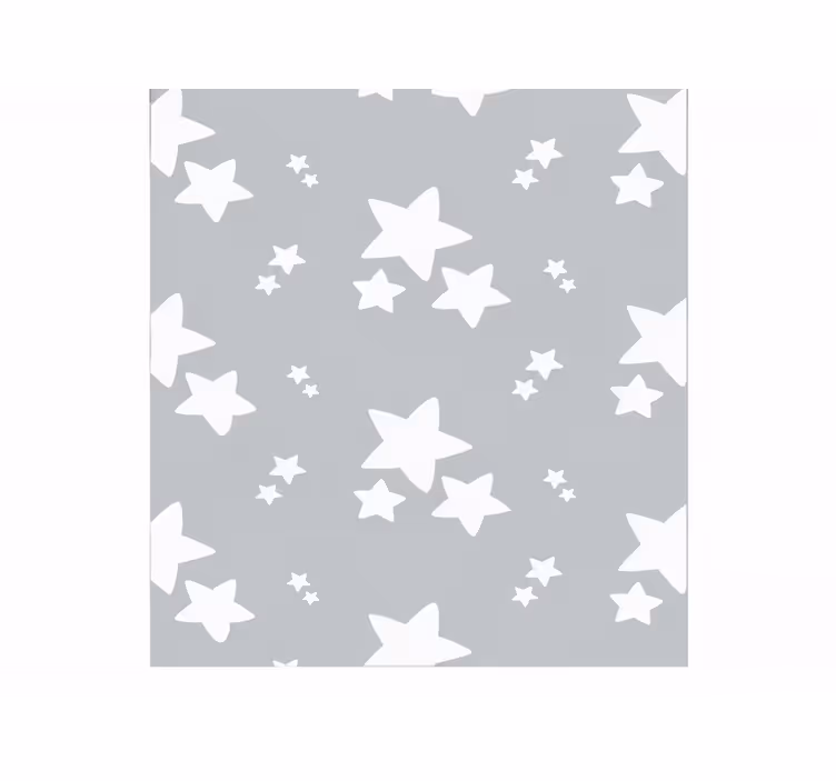 Tenda a rullo grigia motivo stelle semplice - TenStickers