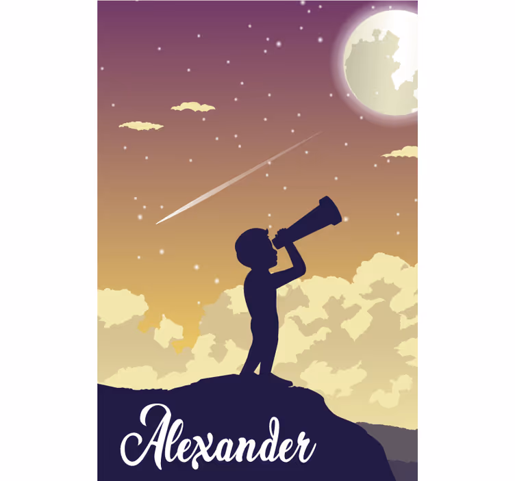 Tende a rullo personalizzabili silhouette di stelle - TenStickers